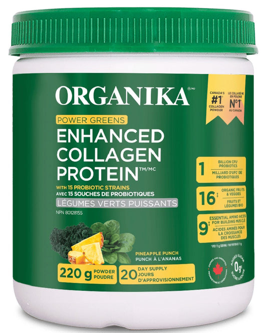 ORGANIKA Enhanced Collagen Power Greens (220 g)