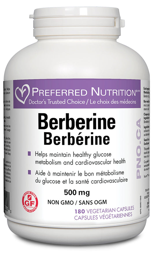 PREFERRED NUTRITION Berberine (500 mg - 180 caps)