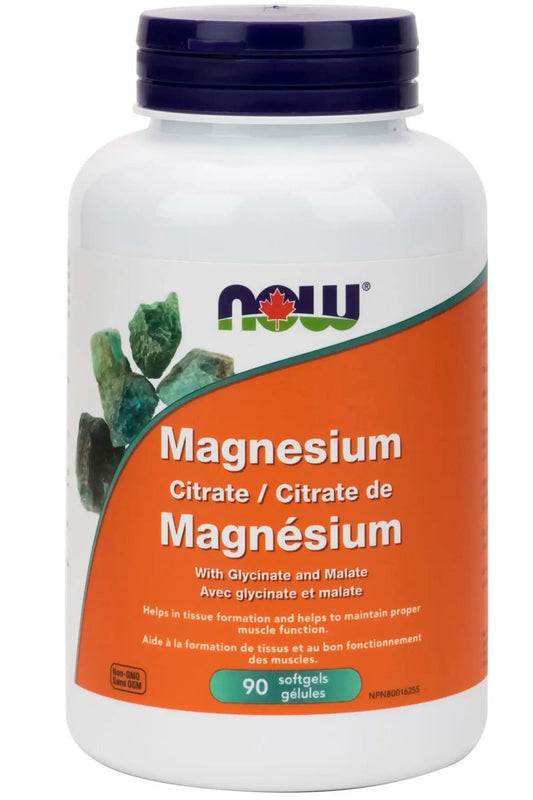 NOW Magnesium Citrate (134 mg - 90 Softgels)