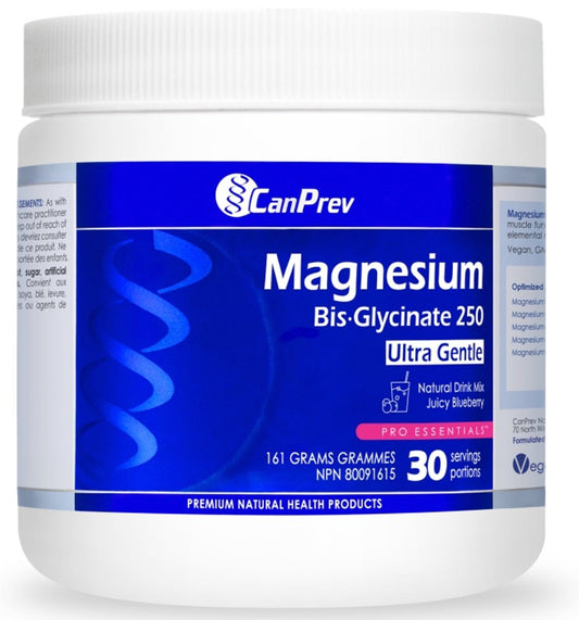 CANPREV Magnesium Bis·Glycinate Drink Mix (Juicy Blueberry - 161 gr)