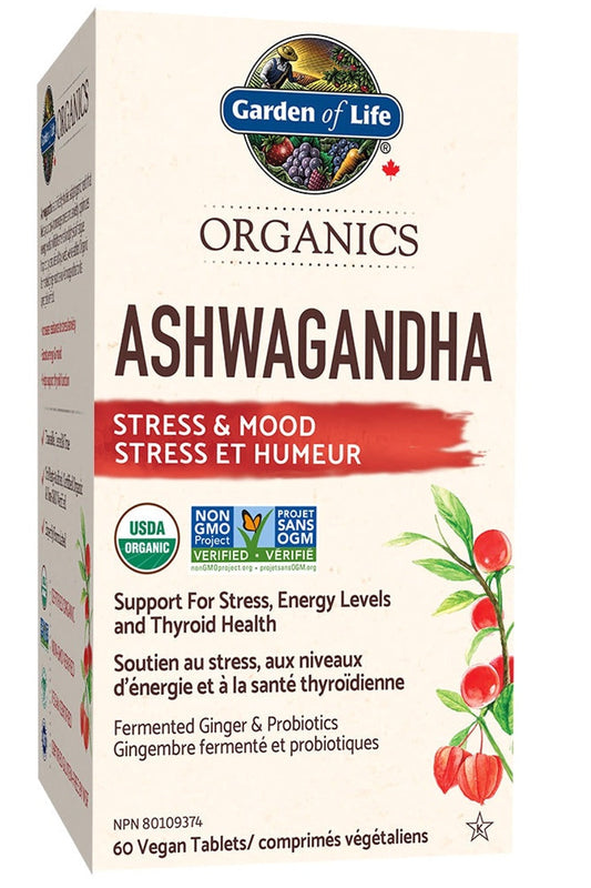 GARDEN OF LIFE ORGANICS Ashwagandha (60 vegan tabs)