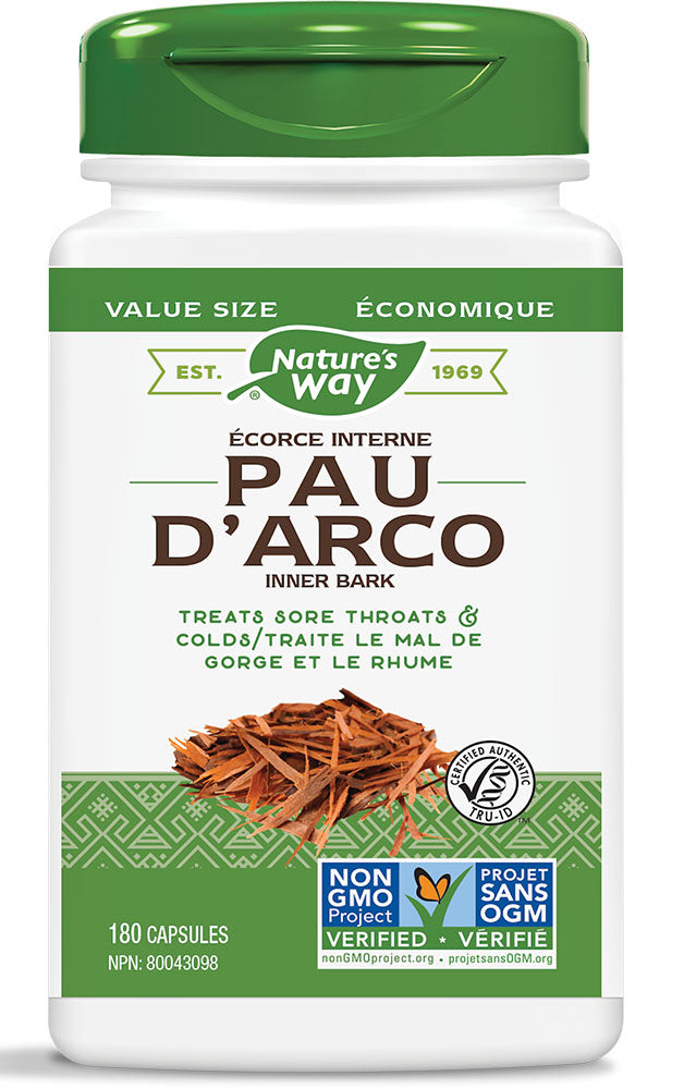 NATURE'S WAY Pau D'Arco ( 180 veg caps )
