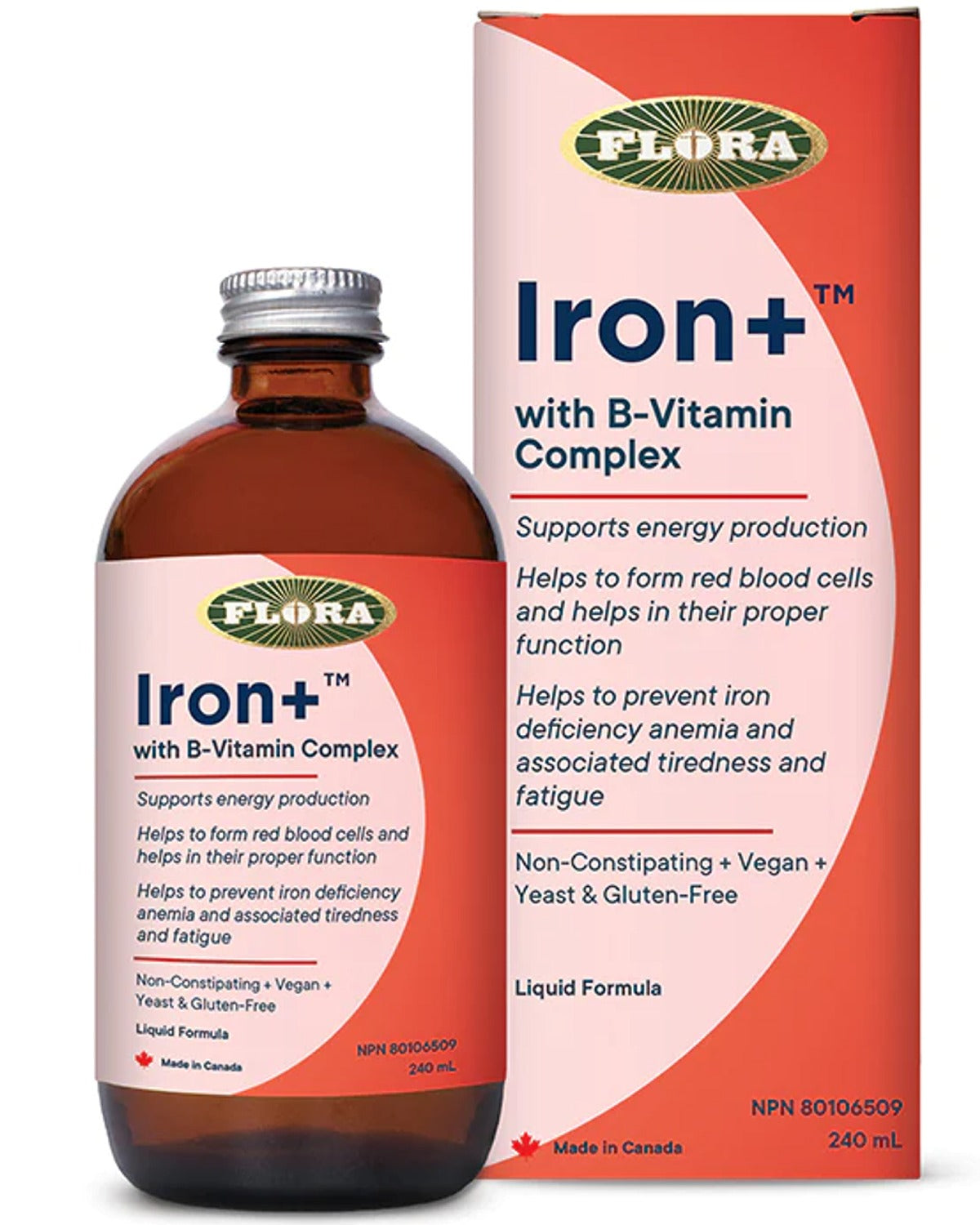 FLORA Iron+ Vitamins & Minerals (240 ML)