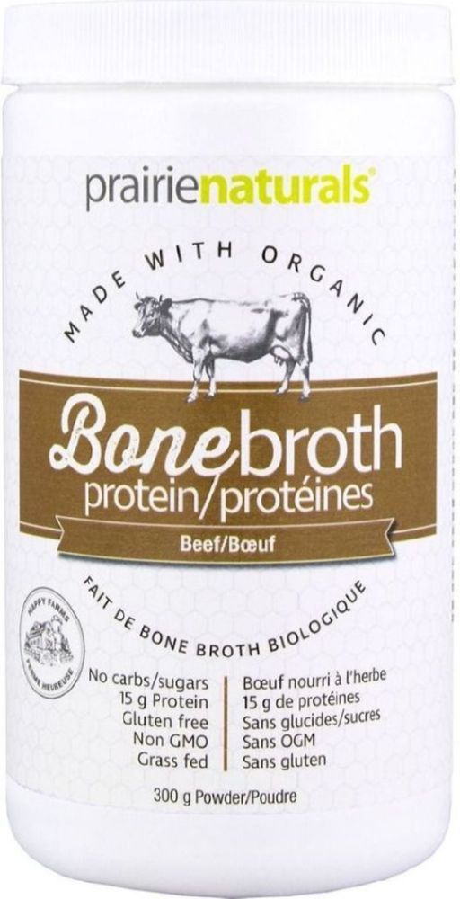 PRAIRIE NATURALS Organic Bone Broth Beef  Protein (300 gr)