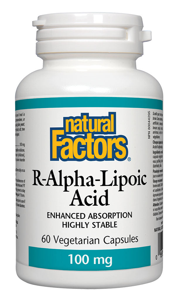 NATURAL FACTORS R-Alpha-Lipoic Acid (100 mg - 60 veg caps)