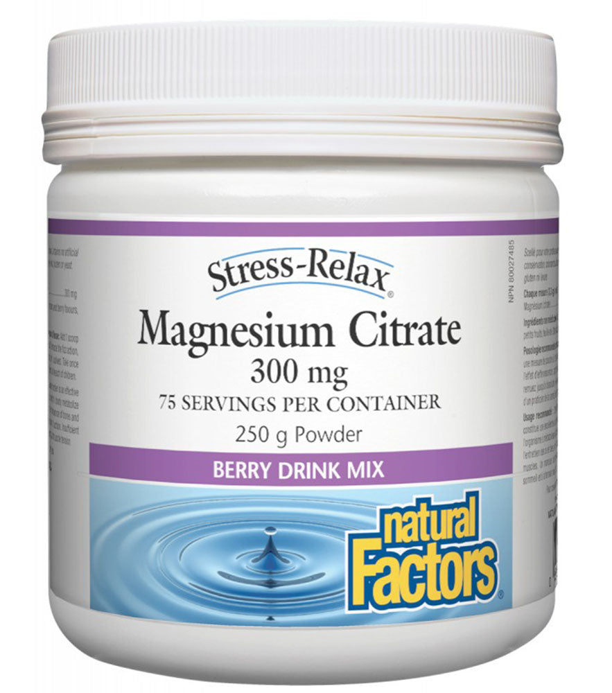 NATURAL FACTORS Magnesium Citrate (Berry - 250 gr)