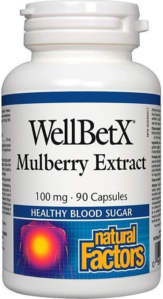 NATURAL FACTORS WellBetX Mulberry Extract (100 mg - 90 caps)
