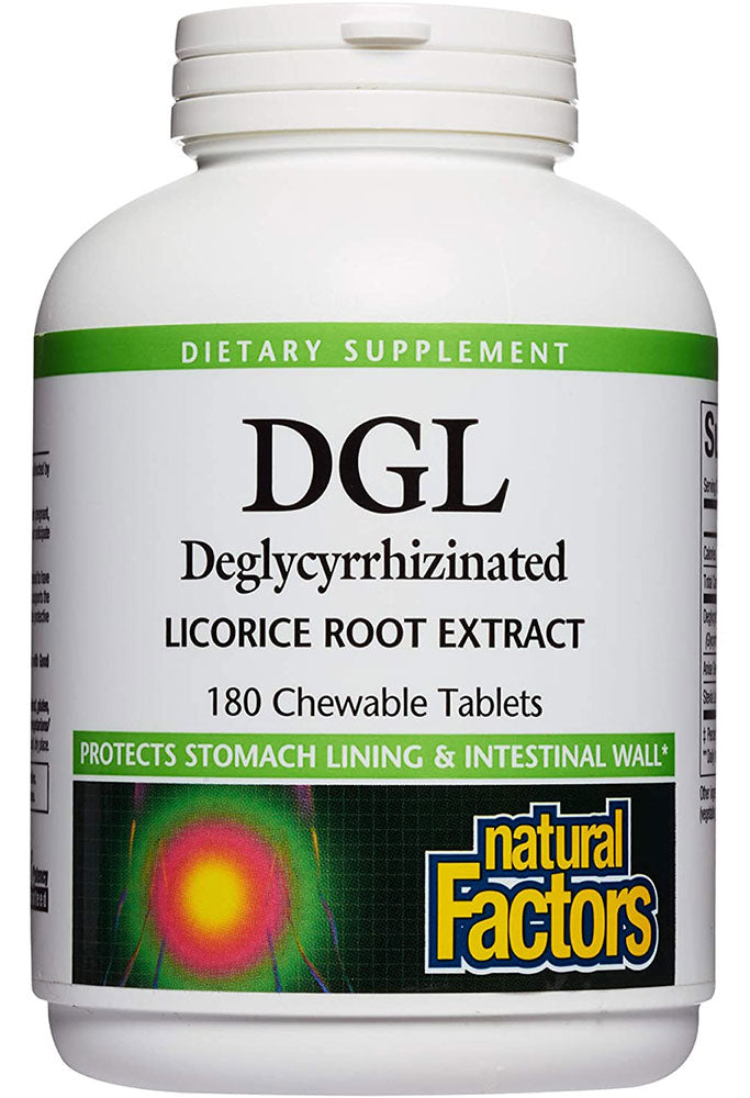 NATURAL FACTORS DGL Licorice Root (400 mg - 180 chews)