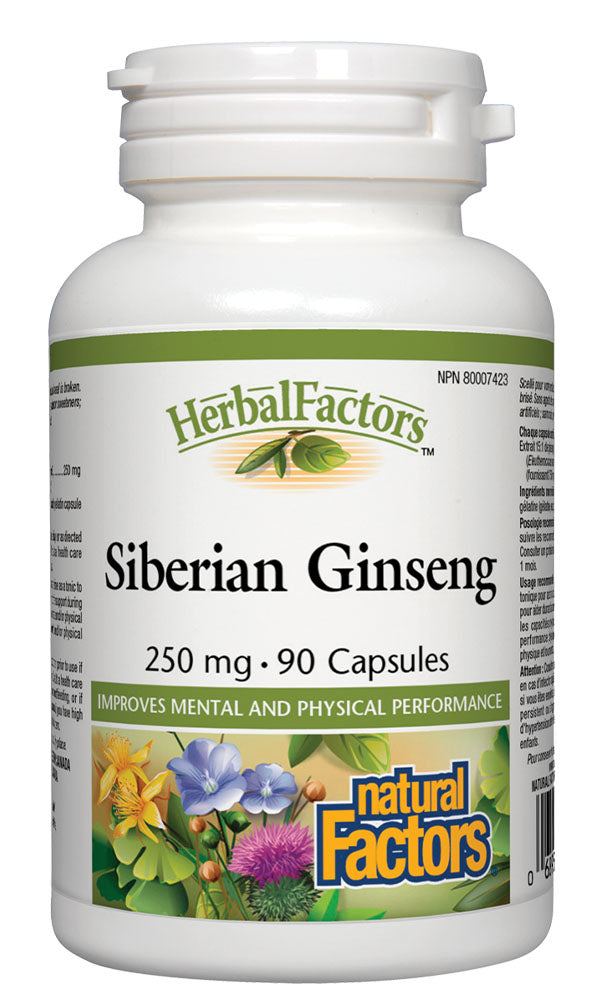 HERBAL FACTORS Siberian Ginseng (250 mg - 90 caps)
