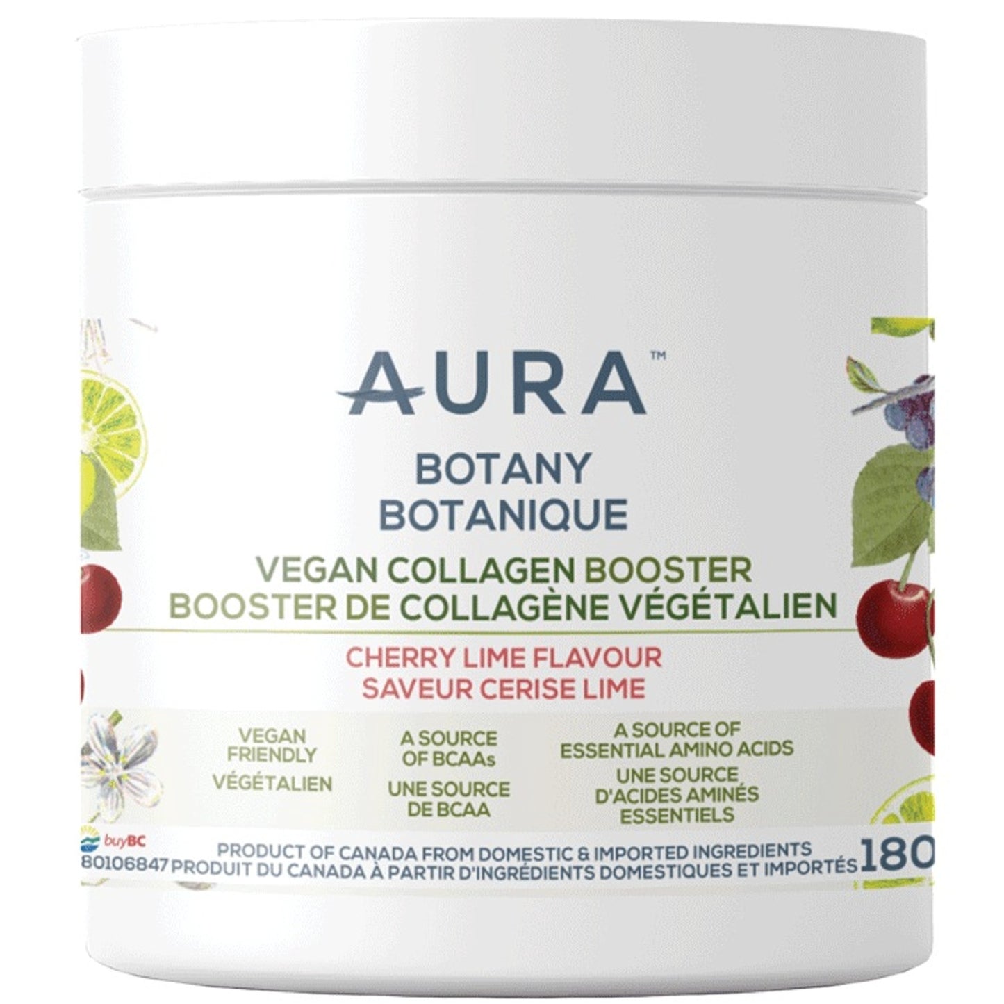 AURA NUTRITION Botany Vegan Collagen Booster (Cherry Lime - 180 gr)