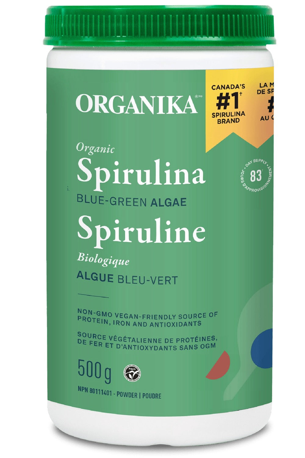ORGANIKA Spirulina (Organic Powder 500 grams)