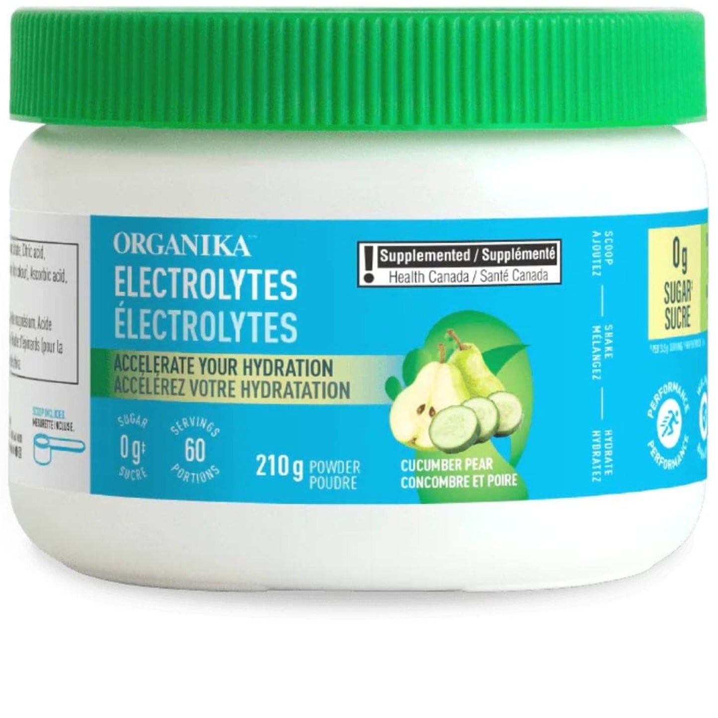 ORGANIKA Electrolytes - Cucumber Pear  (60 Servings)