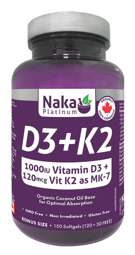 NAKA PLATINUM D3 + K2 (150 sgels)