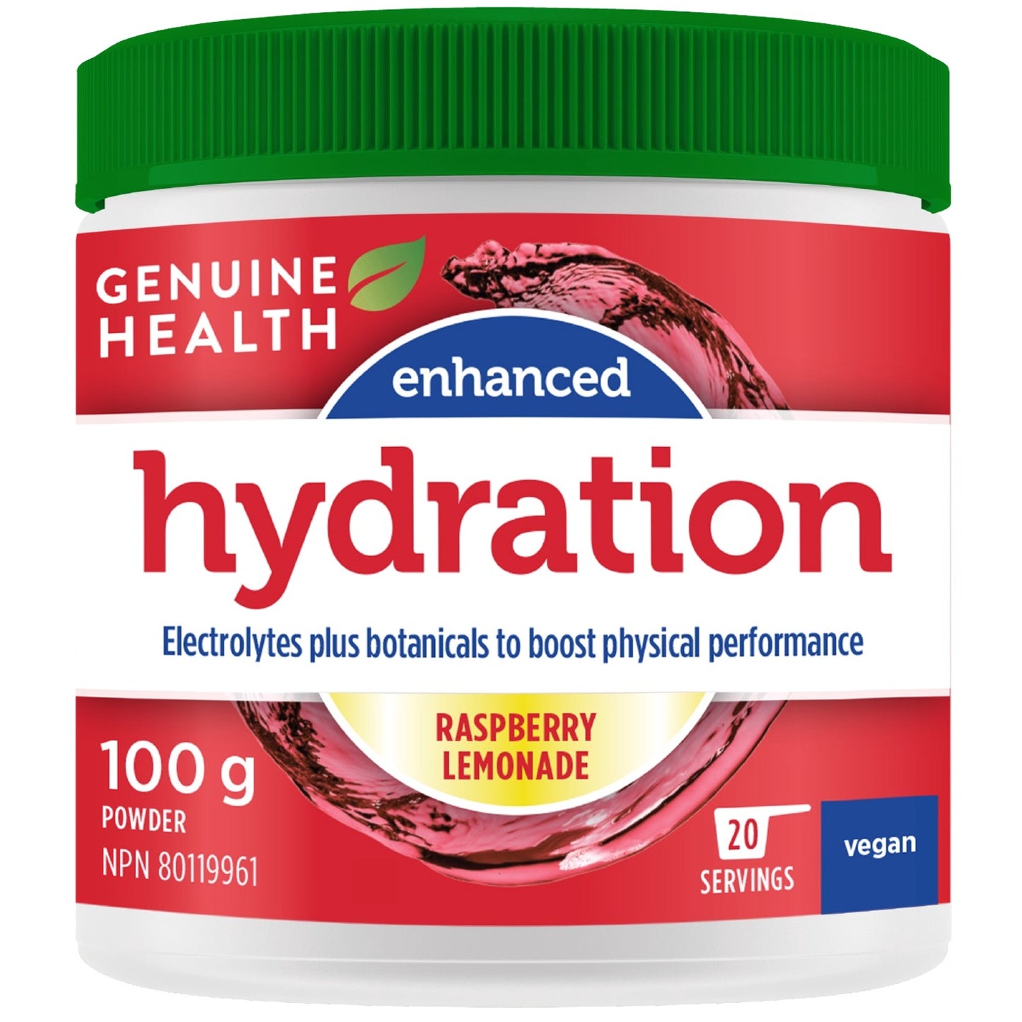 GENUINE HEALTH Enhanced Hydration (Raspberry Lemonade - 100g)