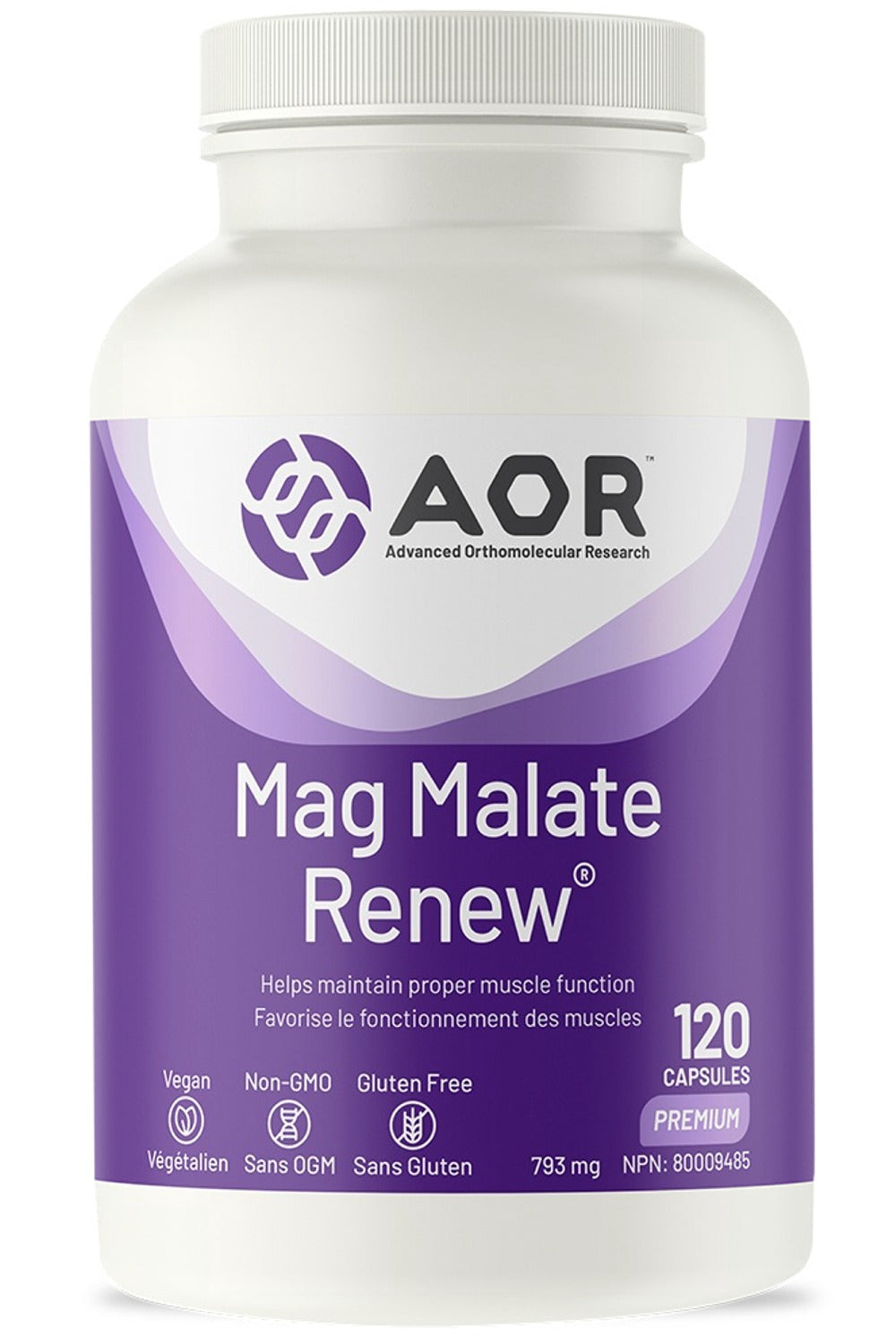 AOR Mag Malate Renew (120 caps)
