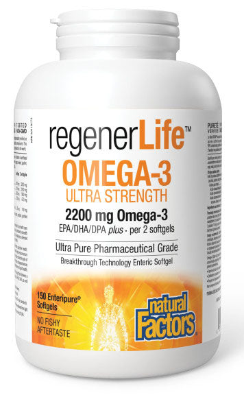 NATURAL FACTORS regenerlife Omega-3 (150 sgels)