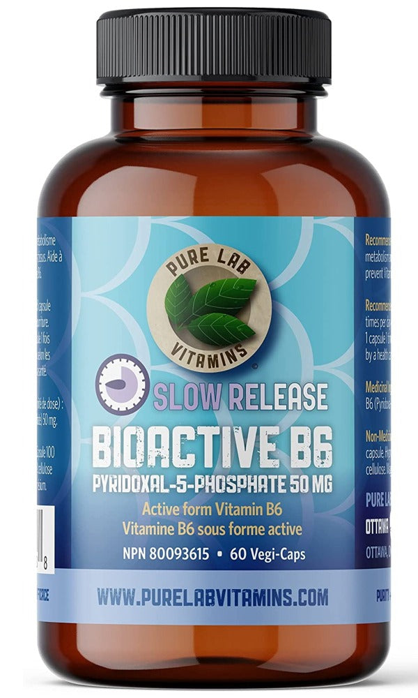 PURE LAB Bioactive B6 Slow Release (60 veg caps)