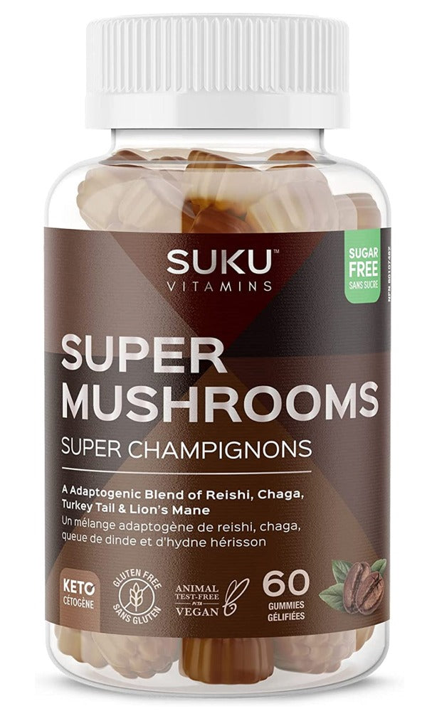 SUKU Super Mushrooms (60 Gummies)