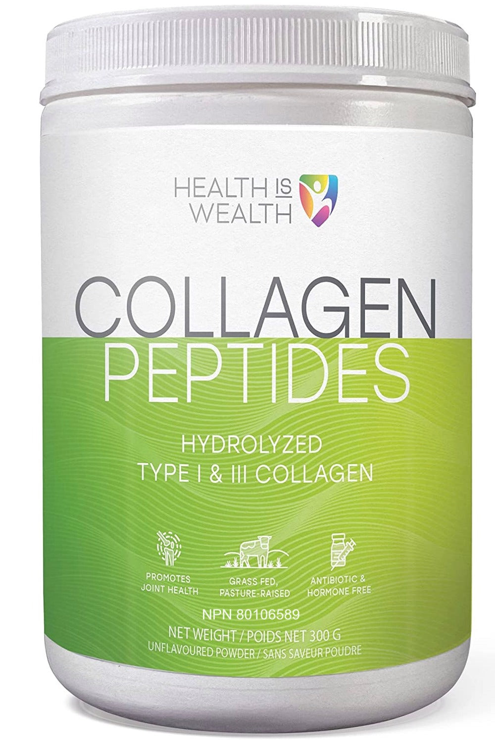 HEALTH IS WEALTH Collagen Peptides (Type 1 & 3 - 300 gr)