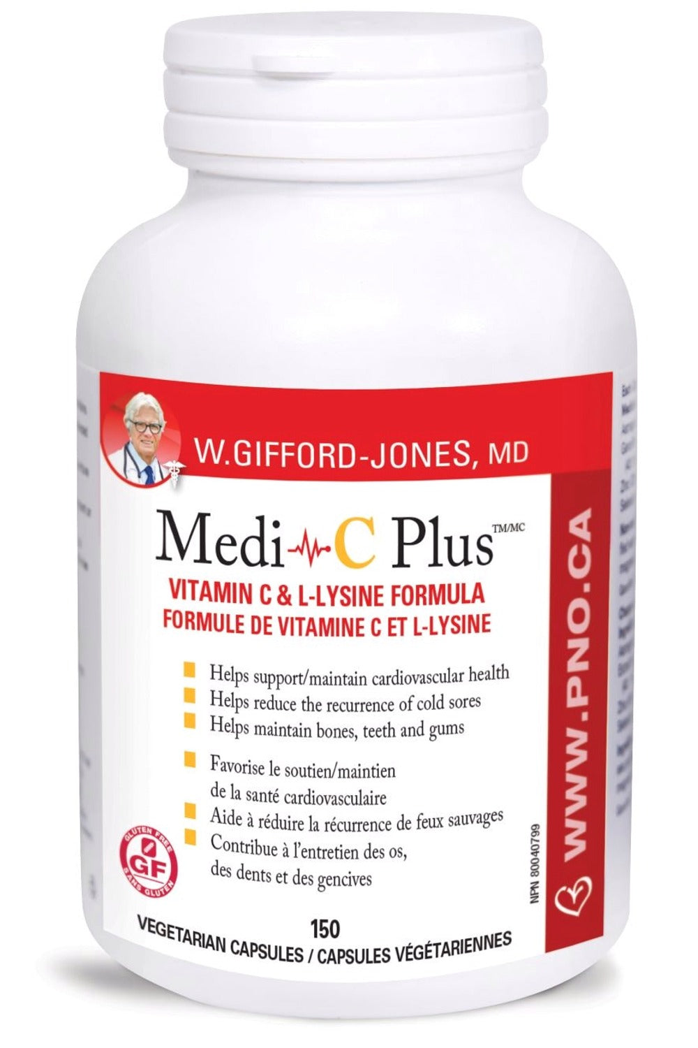 W. GIFFORD-JONES Medi C Plus w/ Calcium (150 vcaps)