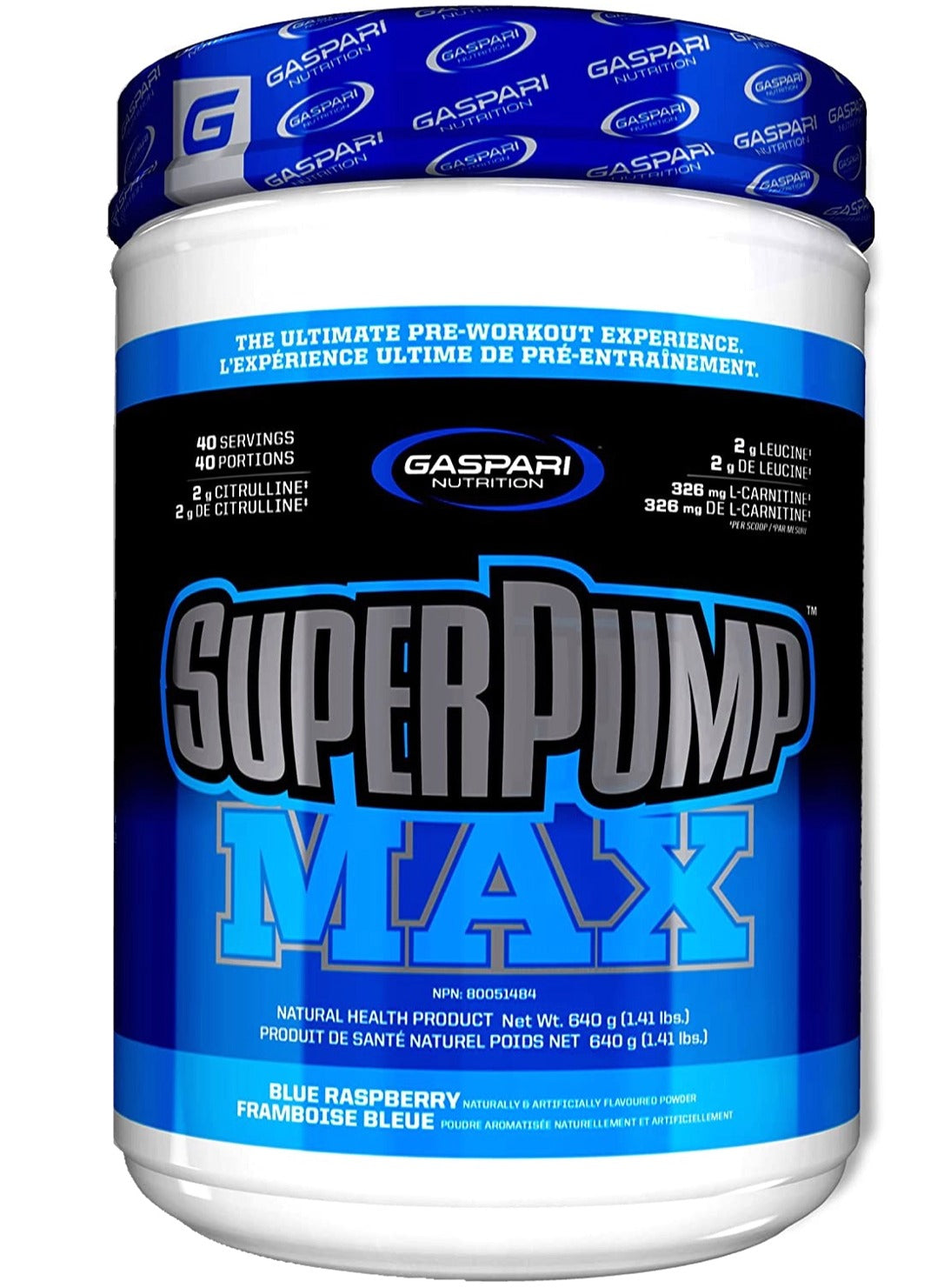 GASPARI Super Pump Max (Blue Rasberry - 640 gr)