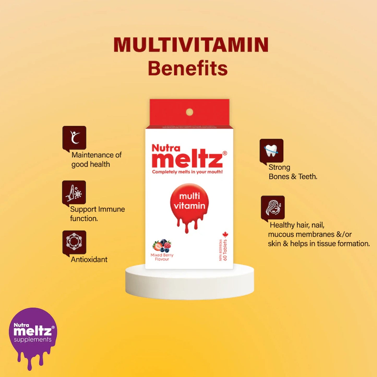 NUTRAMELTZ Multivitamin (60 Melts)