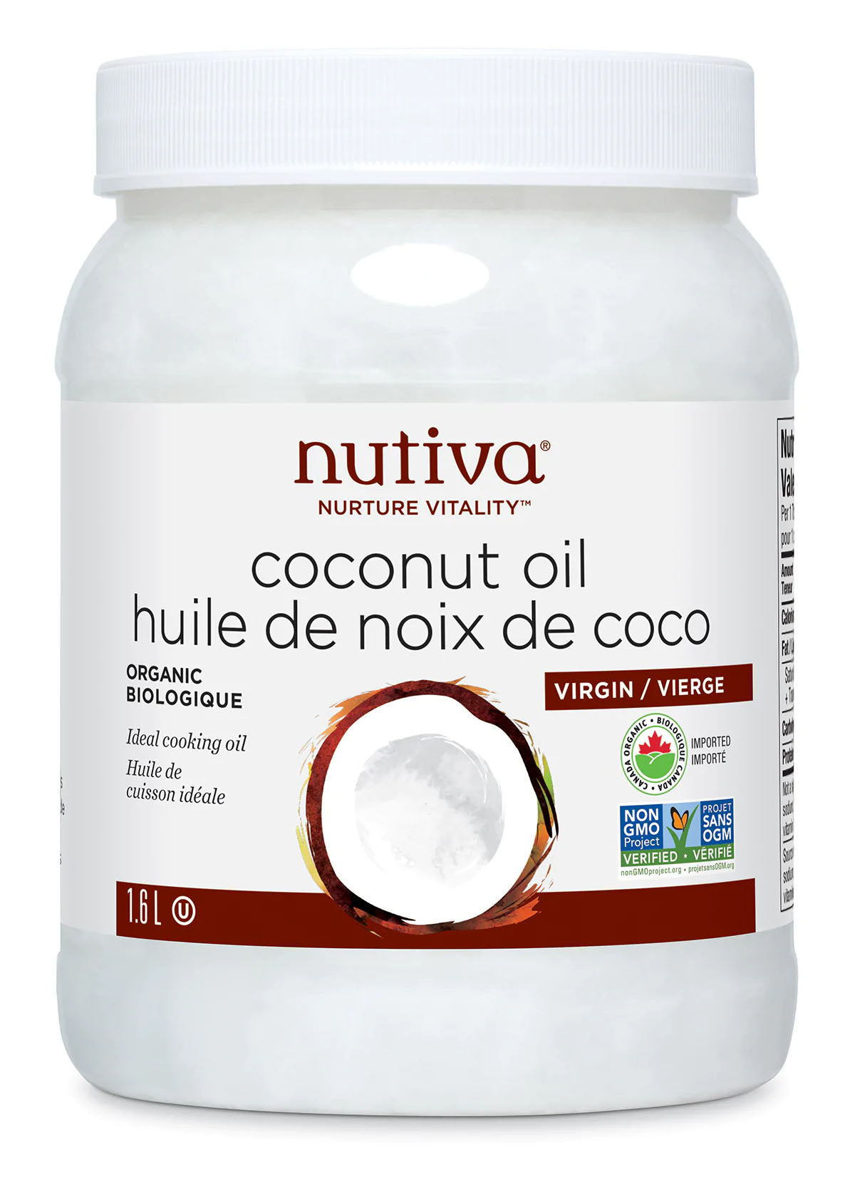 NUTIVA Organic Coconut Oil (1.6 Liters)