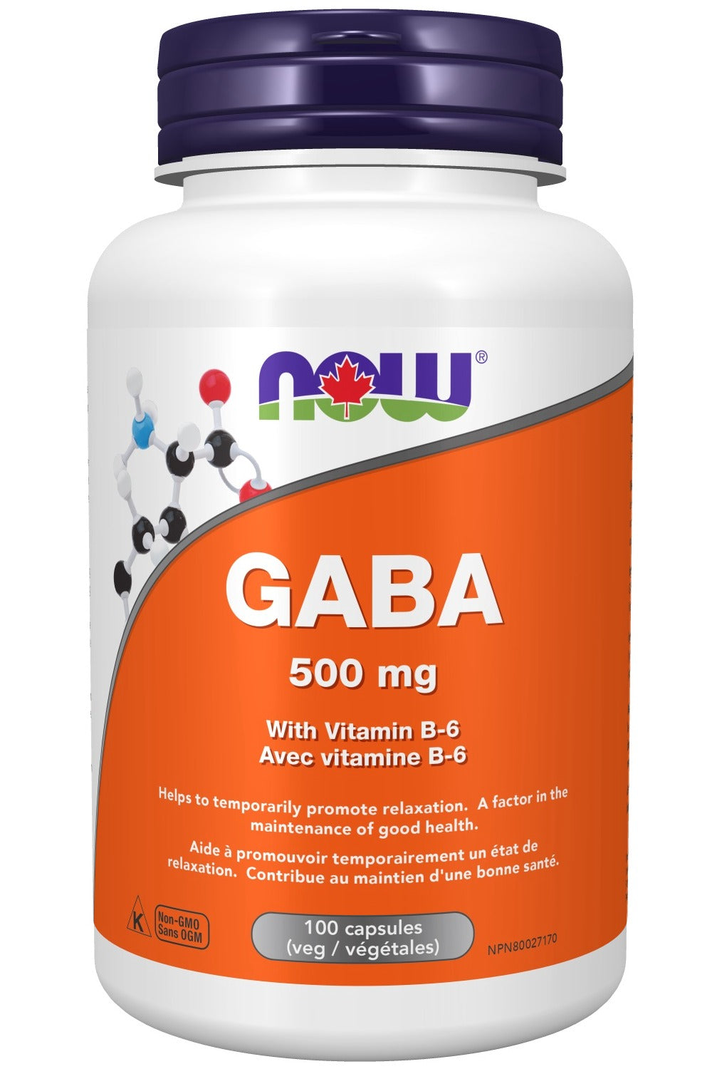 NOW GABA 500 mg + B-6 (100 vcap)