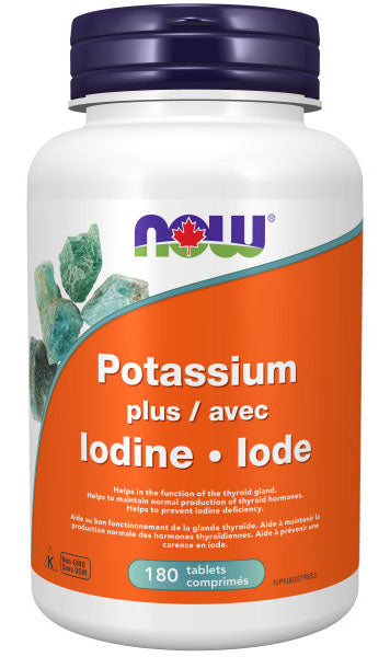 NOW Potassium Plus Iodine - (225 mcg - 180 tabs)