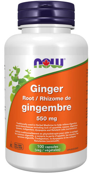 NOW Ginger (550 mg - 100 veg caps)
