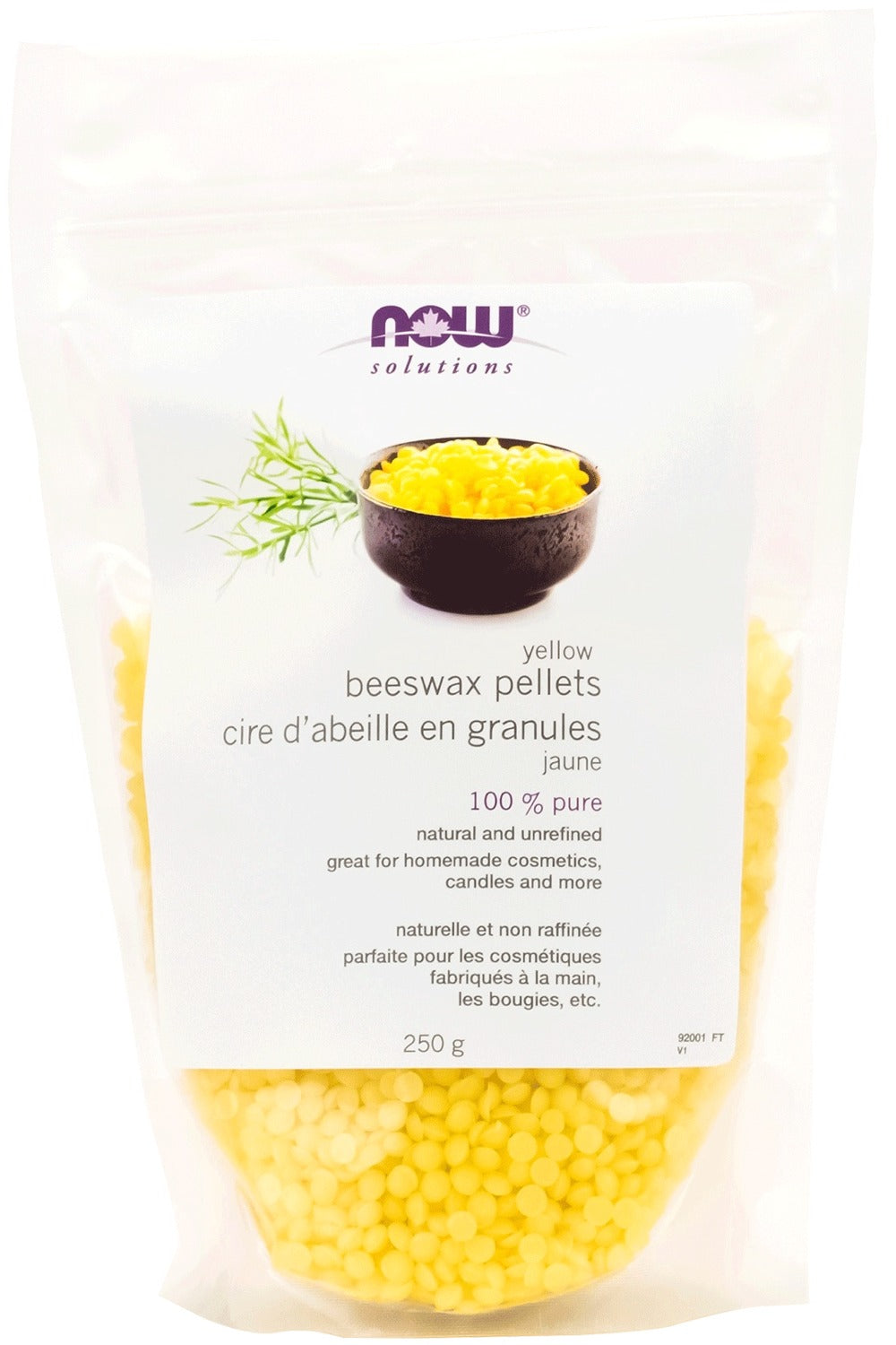 NOW Beeswax Pellets (Natural Yellow 250 grams)