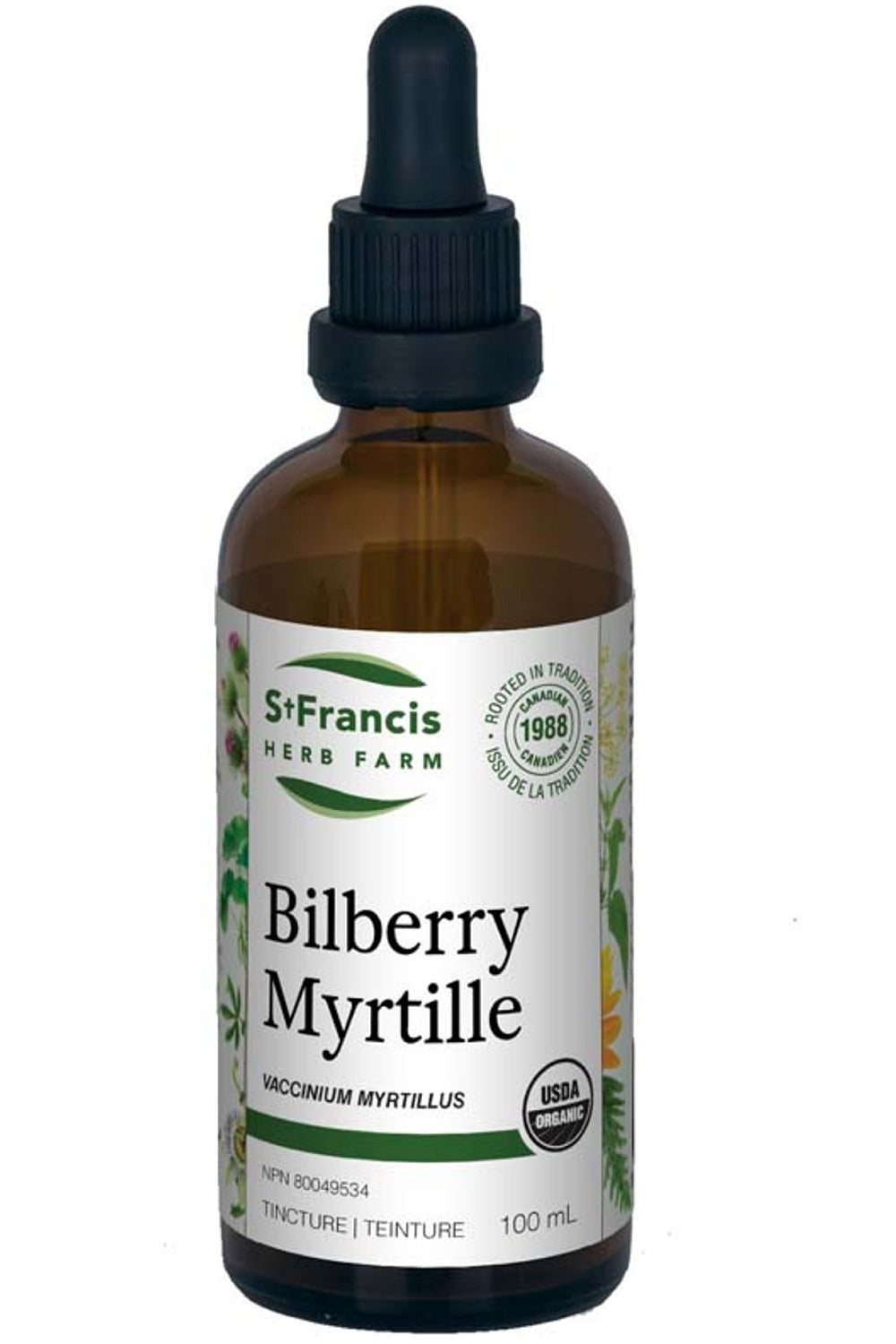 ST FRANCIS HERB FARM Bilberry Leaf & Berry (100 ml)