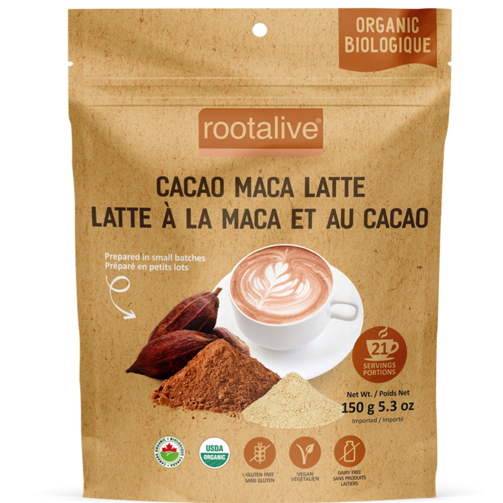 ROOTALIVE Organic Cacao Maca Latte (150 gr)